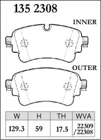 DIXCEL Rear Brake Pads - Audi A4/S4 (B9) / A5/S5 (F5) / Q5/SQ5 (FY) / VW Touareg (CR) – view 2