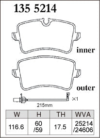 DIXCEL Rear Brake Pads – Audi S6 (C7/C7.5) / S7 (C7/C7.5) / S8 (D4)