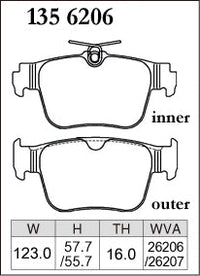 DIXCEL Rear Brake Pads – VW Golf GTI / R (Mk8) / Audi S3 (8Y)