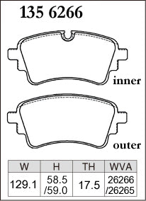 DIXCEL Rear Brake Pads – Audi SQ5 (FY) / SQ7 (4M) / VW Touareg (CR7/RC8)