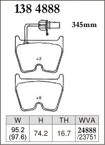 DIXCEL Front Brake Pads - Audi R8 (42) / RS4 (B7/B8) / RS5 (8T/8F) / RS6 (C5) / Lamborghini Gallardo / Huracan (724) – view 2
