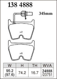 DIXCEL Front Brake Pads - Audi R8 (42) / RS4 (B7/B8) / RS5 (8T/8F) / RS6 (C5) / Lamborghini Gallardo / Huracan (724) – view 2