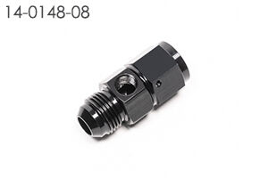 Radium AN Male to Female Fitting w/Inline 1/8" NPT Female Port