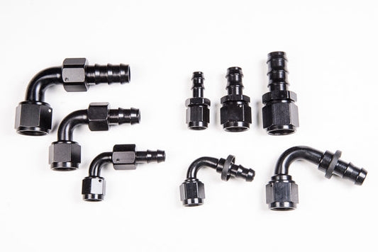 Radium 14-0201 PushLok Hose End, 6AN Straight - Radium Engineering | Coore Australia