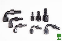 Radium PushLok Hose End, 6AN, 180Deg  - Radium Engineering | Coore Australia