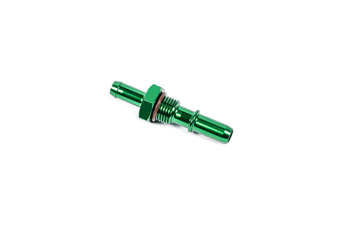 Radium 6AN ORB Bulkhead, 3/8" SAE Male to 5/16" Barb - Radium Engineering | Coore Australia