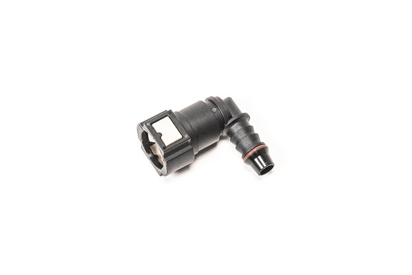 Radium 10mm SAE Female to 90° 3/8" Barb Fitting - Radium Engineering | Coore Australia
