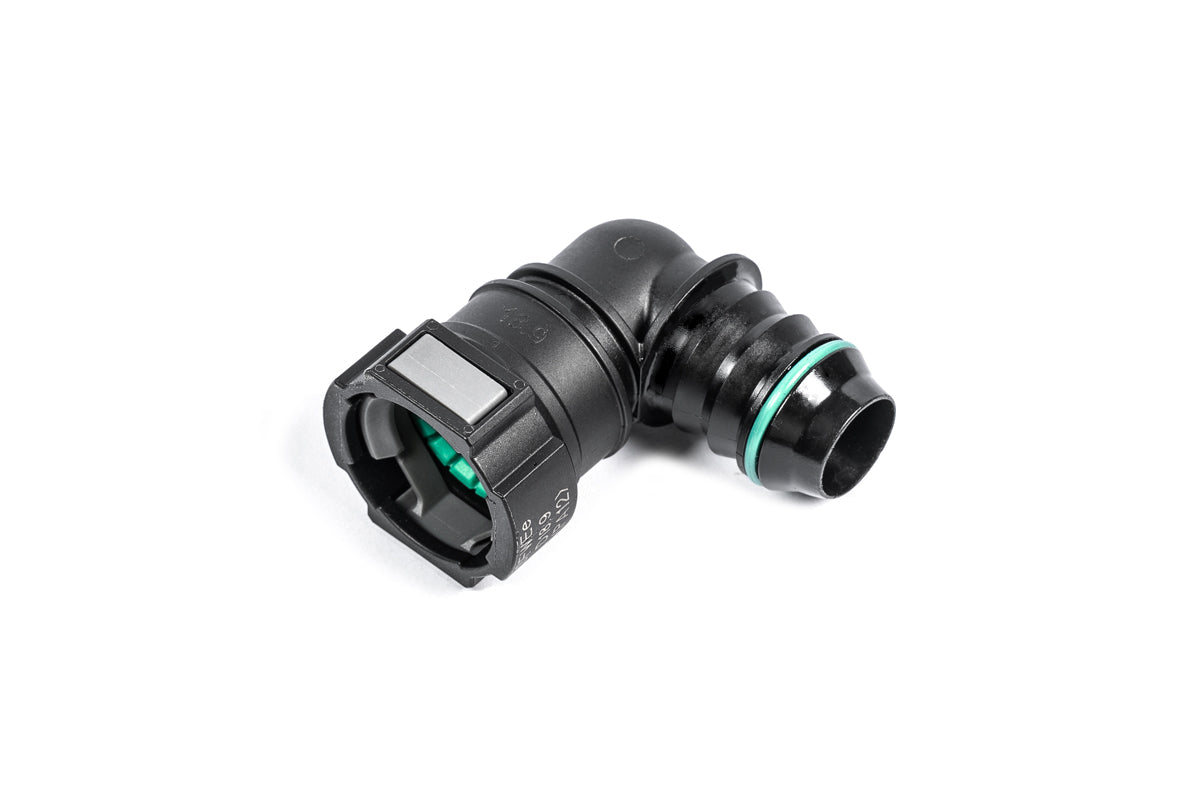Radium 3/4" SAE Female to 90° 3/4" Barb Fitting - Radium Engineering | Coore Australia