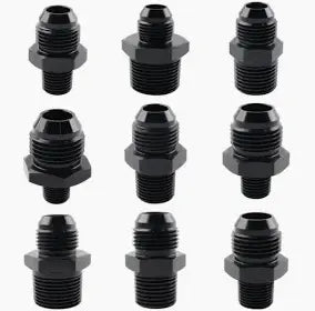 Radium AN Male to NPT Male Straight Fittings  - Radium Engineering | Coore Australia