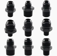 Radium AN Male to NPT Male Straight Fittings  - Radium Engineering | Coore Australia