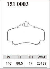 DIXCEL Front Brake Pads – Porsche 911 (996) Carrera 4S / Turbo / GT3