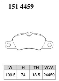 DIXCEL Front Brake Pads – Porsche 911 Carrera/Carrera 4 (997/991) 718 Boxster/Cayman S/GTS (982) Boxster/Cayman S/GTS/Spyder (981) – view 2