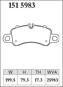 DIXCEL Front Brake Pads – Porsche 911 (991.2 / 992), Porsche 718 Boxster, Porsche 718 Cayman (982)