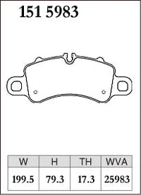 DIXCEL Front Brake Pads – Porsche 911 (991.2 / 992), Porsche 718 Boxster, Porsche 718 Cayman (982)