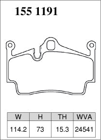 DIXCEL Rear Brake Pads – Porsche 718 Boxster/Cayman T/S/GTS (982) Boxster/Cayman S/GTS (981) Boxster/Cayman S/R/Spyder (987) – view 2