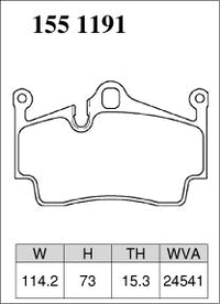 DIXCEL Rear Brake Pads – Porsche 718 Boxster/Cayman T/S/GTS (982) Boxster/Cayman S/GTS (981) Boxster/Cayman S/R/Spyder (987) – view 2