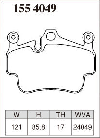 DIXCEL Front Brake Pads - Porsche 911 (996/997) / 911 Turbo / GT3 / Boxster S (986/987) – view 2
