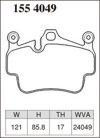DIXCEL Front Brake Pads - Porsche 911 (996/997) / 911 Turbo / GT3 / Boxster S (986/987) – view 2
