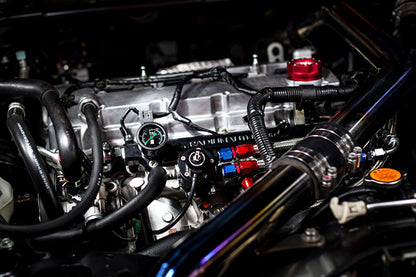 Radium Black Fuel Rail Only - Mitsubishi Evo X