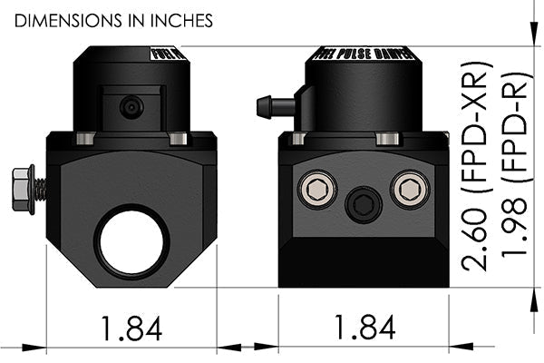 Radium FPD-R/FPD-XR Inline Fuel Pulse Damper Kit  - Radium Engineering | Coore Australia