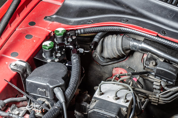 Radium Dual Fluid Lock Catch Can Kit - Toyota Supra A80 93-02  - Radium Engineering | Coore Australia