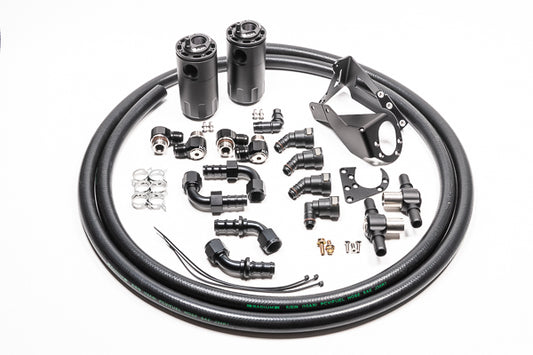 Radium Dual PCV/CCV Fluid Lock Catch Can Kit - Nissan Skyline GT-R R32