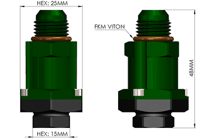 Radium Fuel Pump Adapter For Walbro F90000267 / F90000274 Pumps Only