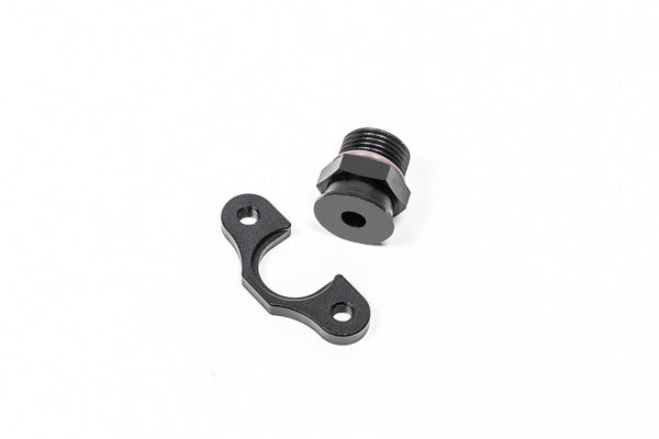 Radium FPR Adapter, 8AN ORB, 7mm Bore, 39mm Spacing, M6 - Radium Engineering | Coore Australia