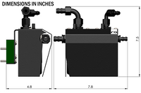 Radium 20-0608-FL dimensions – not compatible with RHD vehicles