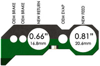 Radium Fuel Brake Line Retainer Kit - Nissan Silvia S13, S14, S15/Skyline R32, R33, R34  - Radium Engineering | Coore Australia