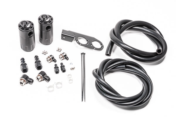 Radium Dual CCV/PCV Fluid Lock Catch Can Kit - Nissan 350Z Z33/Skyline V35/Infiniti V35  - Radium Engineering | Coore Australia