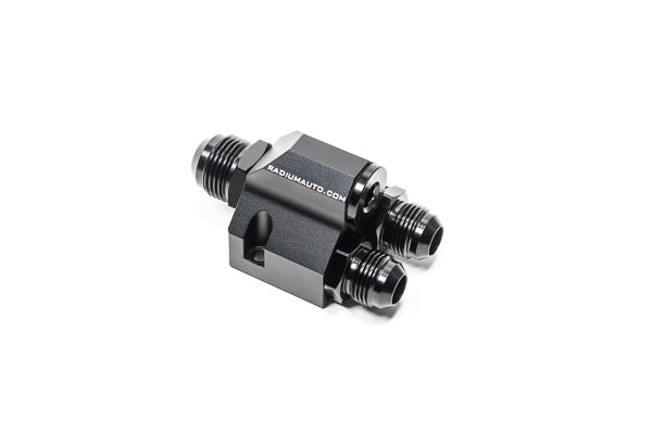 Radium Distribution Block 3 x 10AN ORB to 1 x 12AN ORB w/Fittings  - Radium Engineering | Coore Australia