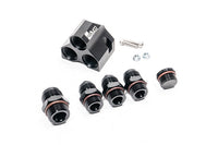 Radium Distribution Block 3 x 10AN ORB to 1 x 12AN ORB w/Fittings  - Radium Engineering | Coore Australia