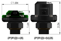 Radium V2 FPD-R Fuel Pulse Dampener - 8AN ORB  - Radium Engineering | Coore Australia