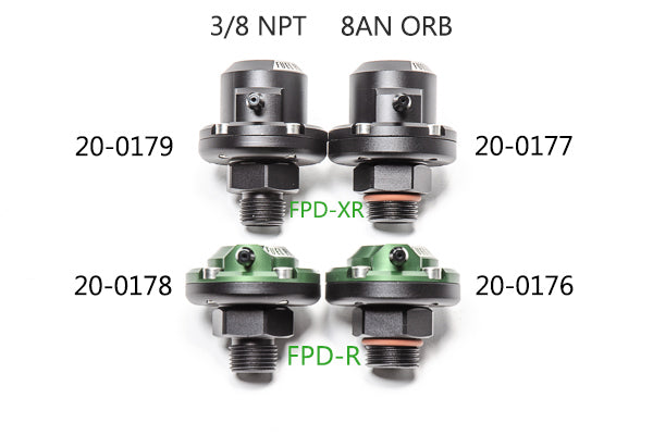 Radium V2 FPD-R Fuel Pulse Dampener - 8AN ORB