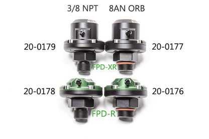 Radium V2 FPD-XR Extended Range Fuel Pulse Dampener - 8AN ORB