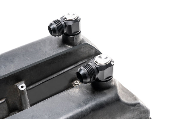Radium 12AN Male Press-In Valve Cover Fittings - Nissan RB26DETT  - Radium Engineering | Coore Australia