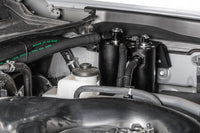 Radium 20-0840-FL dual catch cans installed in a Toyota Tacoma
