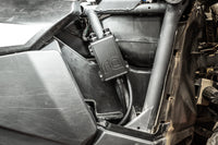 Radium charcoal canister mounted under Can-Am Maverick RH front fender