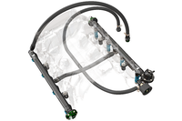 Radium Fuel Rail Plumbing Kit, Toyota 2UZ-FE Non VVT-i  - Radium Engineering | Coore Australia