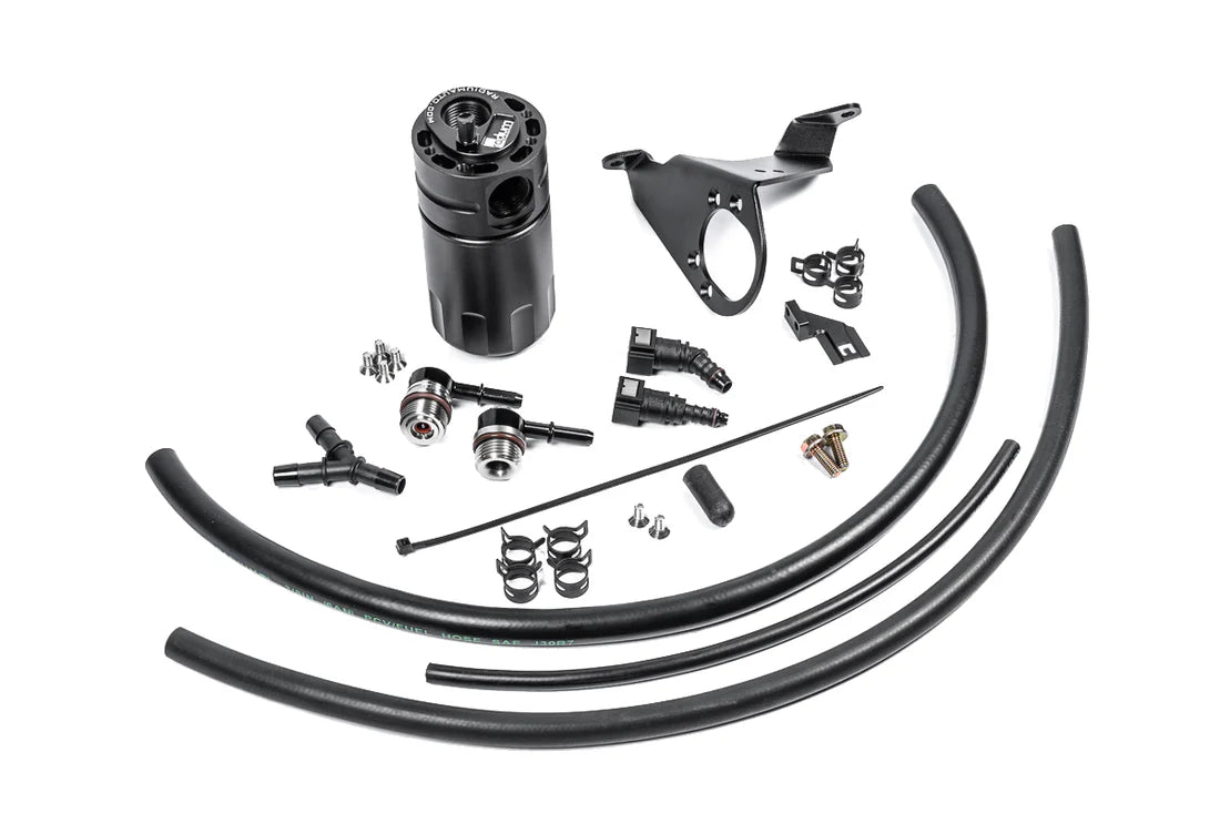 Radium Engineering Fluid Lock Catch Can Kit 20-0977-FL – complete kit contents