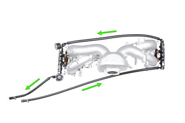 Radium Series Fuel Rail Plumbing Kit w/DMR RA Regulator - Subaru WRX/STI/FXT/LGT (EJ20/EJ25)  - Radium Engineering | Coore Australia