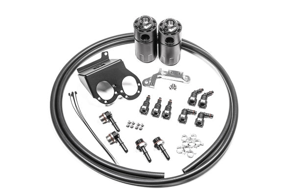 Radium 20-0986-FL Dual Fluid Lock Catch Can Kit, Chevrolet Corvette C7 LT1 (2014-2019)