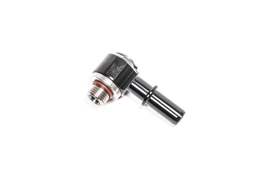Radium 20-1000-0612S Low Profile Swivel Banjo Fitting, 6AN ORB to 12mm SAE Quick Connect Male - Radium Engineering | Coore Australia
