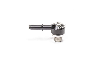 Radium V2 AN ORB to SAE Male EFI Quick Connect Low Profile Swivel Banjo Fitting