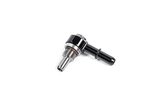 Radium 20-1000-06375-85 Swivel Banjo Bulkhead Fitting, 6AN ORB, 8.5mm Barb to 3/8" SAE Quick Connect Male - Radium Engineering | Coore Australia
