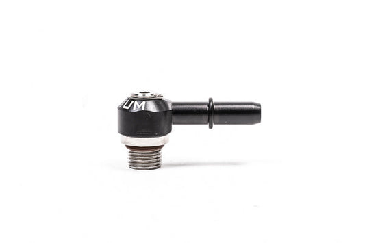 Radium 20-1000-06375 Low Profile Swivel Banjo Fitting, 6AN ORB to 3/8" SAE Quick Connect Male - Radium Engineering | Coore Australia