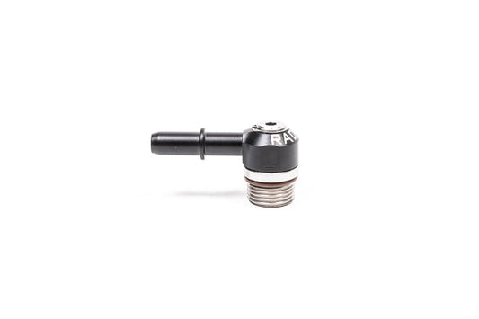 Radium 20-1000-08375 Low Profile Swivel Banjo Fitting, 8AN ORB to 3/8" SAE Quick Connect Male - Radium Engineering | Coore Australia