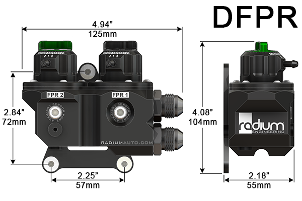 Radium DFPR, Dual Fuel Pressure Regulator  - Radium Engineering | Coore Australia