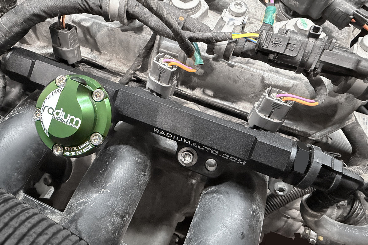 Radium Rotax 900 ACE fuel rail Can-Am install with pulse damper